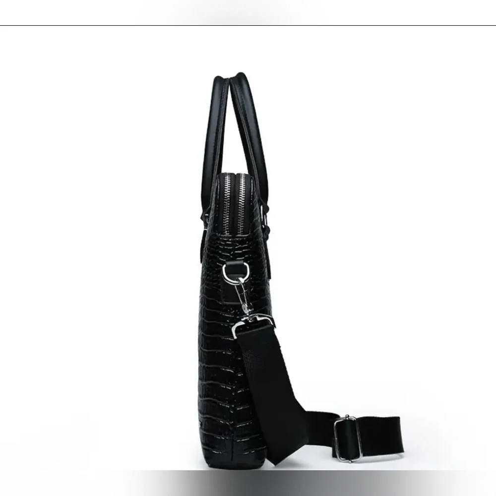 💎NEW - Professional Black Crocodile Pattern Unisex Bag